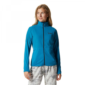 Mountain Hardwear Women's Stratus Range Full Zip Jacket - Small - Vinson Blue