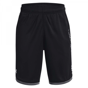 Under Armour Boy's Stunt 3.0 Shorts - Small - Black / Pitch Gray / White