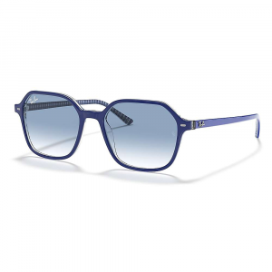 Ray-Ban John Blue Sunglasses - 53 - Vichy B / White Clear Grad B