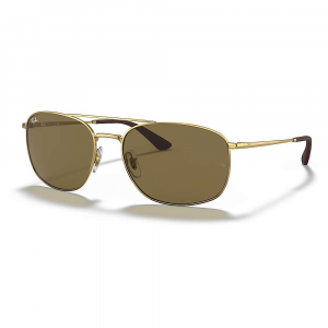 Ray-Ban RB3654 Sunglasses - 60 - Gold / Dark Brown