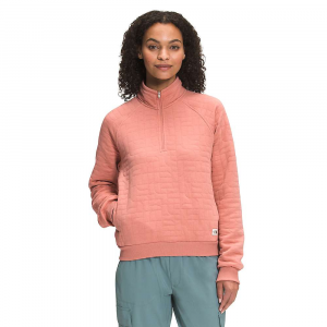 The North Face Women's Longs Peak Quilted 1/4 Zip Jacket - Small - Rose Dawn White Heather
