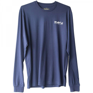 KAVU Men's Etch Art Long Sleeve Shirt - Small - Navy Blue