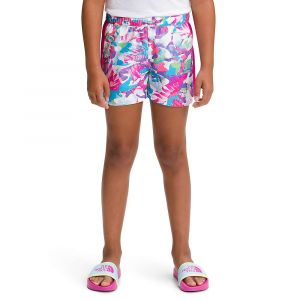 The North Face Girls' Printed Never Stop 3 Inch Run Short - XL - Linaria Pink Youth Tropical Camo Print