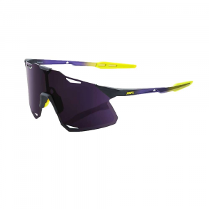100% Hypercraft Sunglasses - One Size - Matte Metallic Digital Brights / Dark Purple Lens