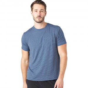 Glyder Men's Salton Short Sleeve Tee - XL - Denim Blue Heather Stripe