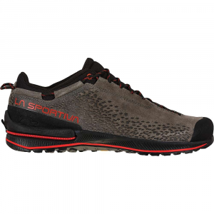 La Sportiva Men's TX2 Evo Leather Shoe - 46 - Carbon / Goji