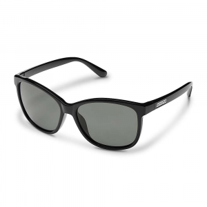 Suncloud Sashay Polarized Sunglasses - One Size - Black / Polarized Gray Green