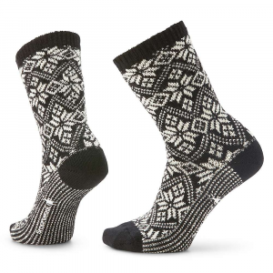 Smartwool Women's Everyday Traditional Snowflake Crew Sock - Small - Black