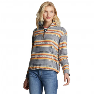Pendleton Women's Half-Zip Pullover - Large - Denim Saltillo Stripe