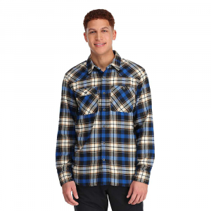 Outdoor Research Men's Feedback Flannel Shirt - Large - Classic Blue Plaid