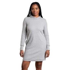 Toad & Co Women's Foothill Hooded LS Dress - Medium - Heather Grey