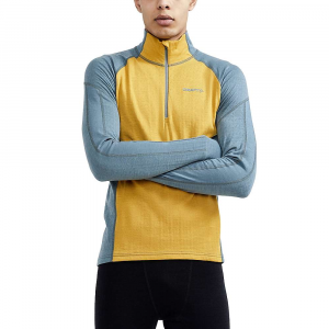 Craft Sportswear Men's Adv Nordic Wool Half Zip Top - XL - Trooper / Tawny