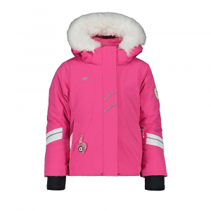 Obermeyer Girls' Cara Mia with Fur Jacket - 3 - Pink Pwr