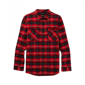 Burton Men's Favorite LS Flannel Shirt - XL - Tomato Bradley Plaid