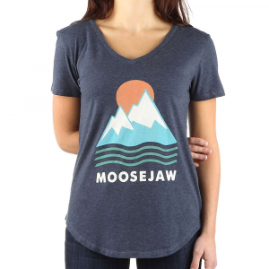 Moosejaw Women's Iceberg Salad Flowy V-Neck SS Tee - XXL - Midnight