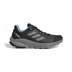 Adidas Women's Terrex Trailrider Shoe - 10 - Core Black / Grey Three / Mint Ton