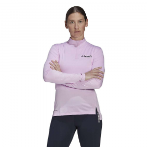 Adidas Women's Terrex Multi Half Zip LS Top - Medium - Bliss Lilac