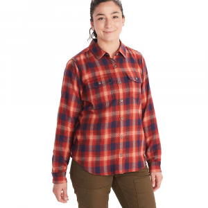 Marmot Women's Fairfax Midweight Flannel Shirt - Large - Red Ochre