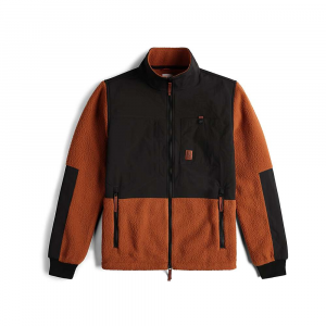 Topo Designs Men's Subalpine Fleece Jacket - XL - Brick / Black