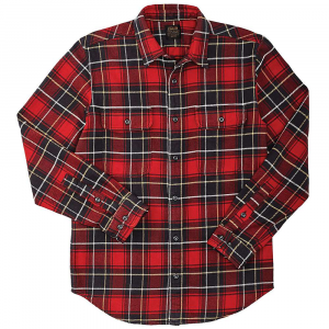 Filson Men's Vintage Flannel Work Shirt - Medium - Red / Charcoal