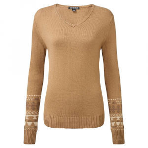 Sherpa Women's Maya V-Neck Sweater - Large - Caramel