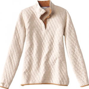 Orvis Women's Outdoor Quilted Snap Sweatshirt - Medium - Oatmeal