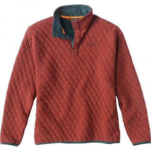 Orvis Men's Trout Bum Quilted Snap Sweatshirt - XL - Redwood
