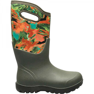 Bogs Women's Neo Classic Wild Brush Boot - 8 - Dark Green Multi