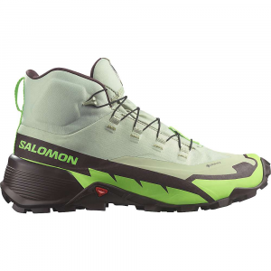 Salomon Men's Cross Hike 2 Mid GTX Boot - 12 - Desert Sage / Green Gecko / Chocolate Plum