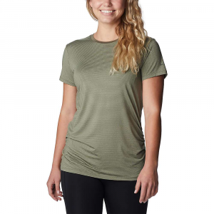 Columbia Women's Leslie Falls SS Shirt - Large - Stone Green