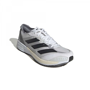 Adidas Men's Adizero Adios 7 Shoe - 12 - Ftwr White / Core Black / Grey Three