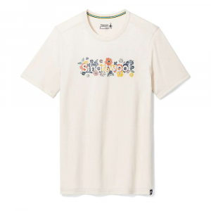 Smartwool Floral Meadow Graphic SS Tee - Large - Deep Navy