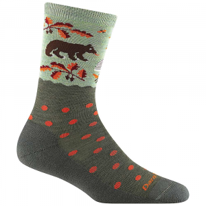 Darn Tough Women's Wild Life Crew Lightweight with Cushion Sock - Small - Forest