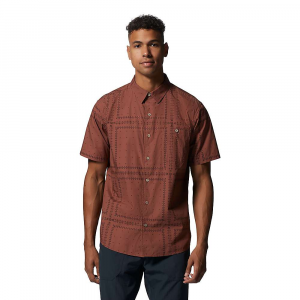 Mountain Hardwear Men's Big Cottonwood SS Shirt - Medium - Zinc Bandana Grid