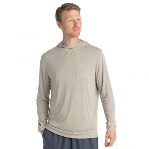 Free Fly Men's Bamboo Lightweight Hoody - Small - Sandstone S24