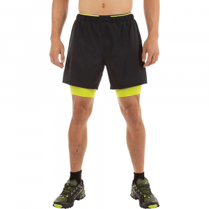 La Sportiva Men's Trail Bite 6 Inch Short - XL - Black / Lime Punch