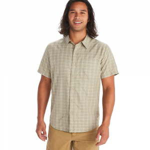 Marmot Men's Aerobora Novelty SS Shirt - XL - Vetiver / Sandbar
