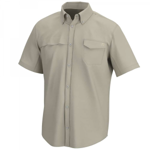 Huk Men's Tide Point SS Shirt - Medium - Khaki