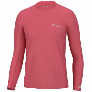 Huk Men's Icon X LS Top - Large - Sunwashed Red
