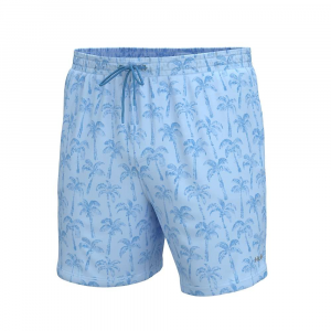 Huk Men's Pursuit Volley Small Palm 5.5 Inch Short - Large - Crystal Blue