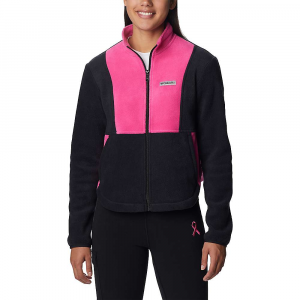 Columbia Women's Tested Tough In Pink Colorblock Full Zip Jacket - Large - Black / Pink Ice