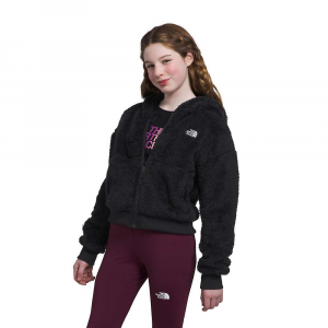 The North Face Girls' Suave Oso Full Zip Hooded Jacket - XL - TNF Black