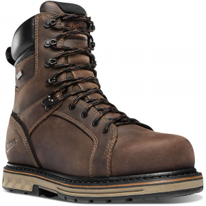 Danner Men's Steel Yard 8IN WP Steel Toe Boot - 10.5EE - Brown