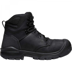 KEEN Men's Independence 6 Inch Waterproof Boot - Soft Toe - 12 - Black / Black