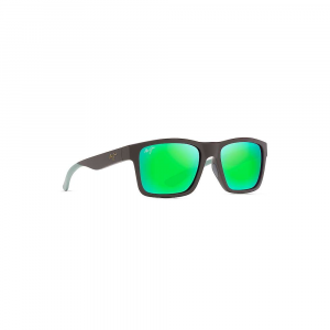Maui Jim The Flats Polarized Sunglasses - One Size - Brown / Mint / Maui Green