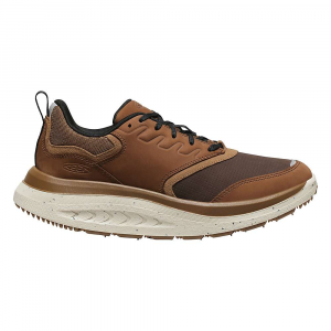 KEEN Men's WK400 Leather Shoe - 10 - Bison / Toasted Coconut