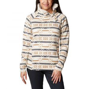 Columbia Women's Sweater Weather Sherpa Hybrid Pullover - Large - Chalk Checkered Peaks