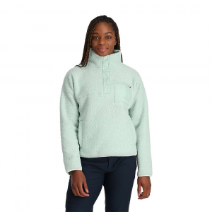 Spyder Women's Cloud Fleece Snap Pullover - Large - Wintergreen