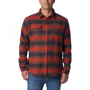 Columbia Men's Deschutes River Heavyweight Flannel Shirt - XL - Warp Red Buffalo Ombre