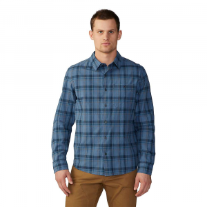 Mountain Hardwear Men's Big Cottonwood LS Shirt - XL - Light Zinc Trailhead Plaid